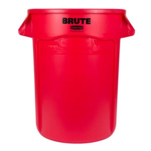 Rubbermaid BRUTE® vented κάδος απορριμμάτων στρογγυλός κόκκινος 166,5L